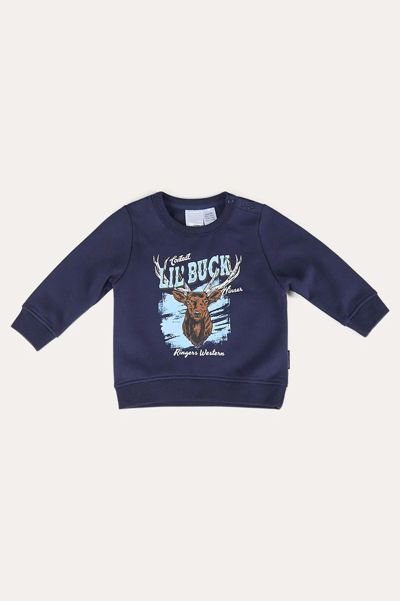 Buckie Babes Babies Fleece Pullover - Navy