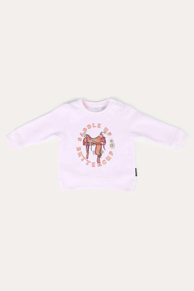 Buttercup Babies Fleece Pullover - Baby Pink