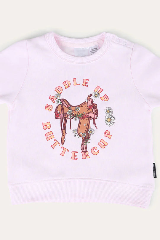 Buttercup Babies Fleece Pullover - Baby Pink
