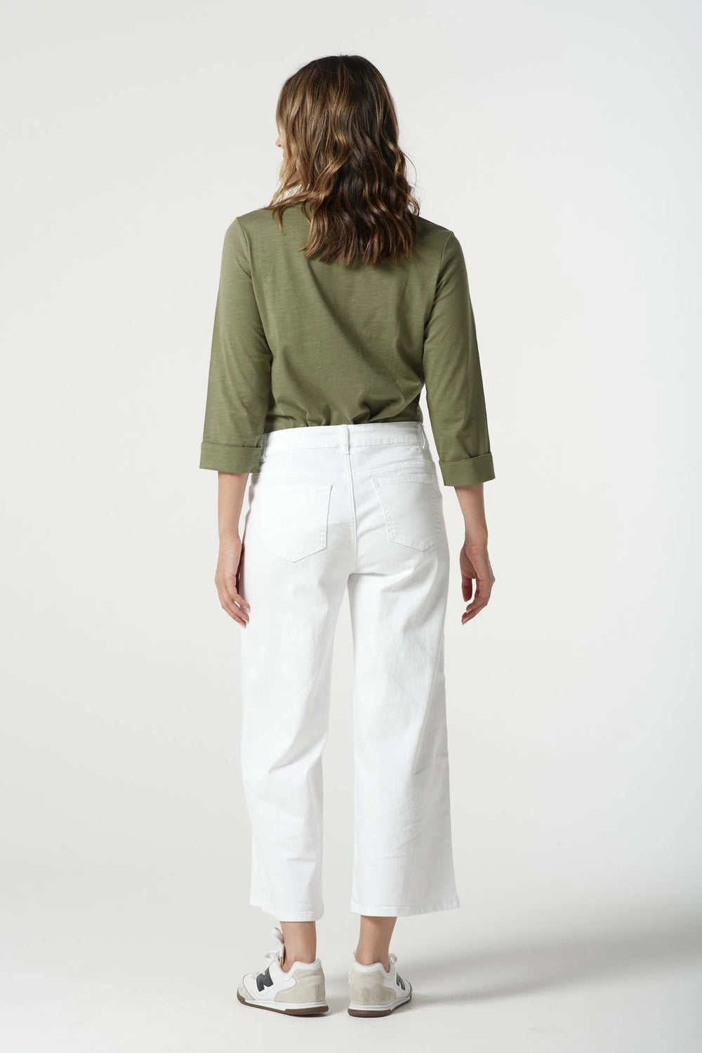 5268-210 5 Pocket Crop Wide Leg Ankle Jean