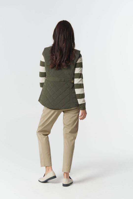 5296 - W26 The Heritage Quilted Vest - Khaki