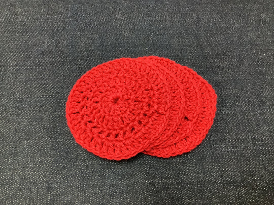 143143156 HVC Hand Crocheted Face  Scrubbies | 4 pk