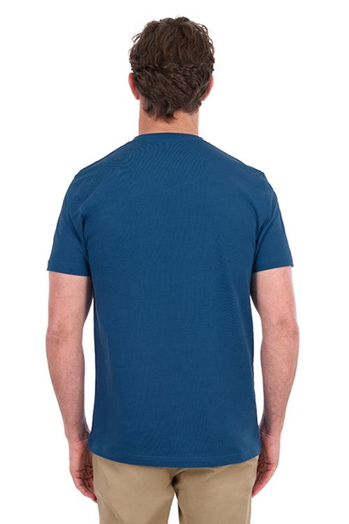 T6S1516010 MENS NATHAN SS TEE | Washed Blue