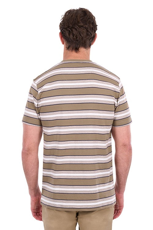 T6S1516007 MENS NICK 1PKT SS TEE | Sand / Off White