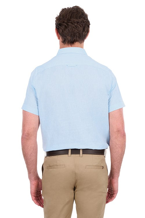 T6S1121045 MENS TC LINEN SS SHIRT