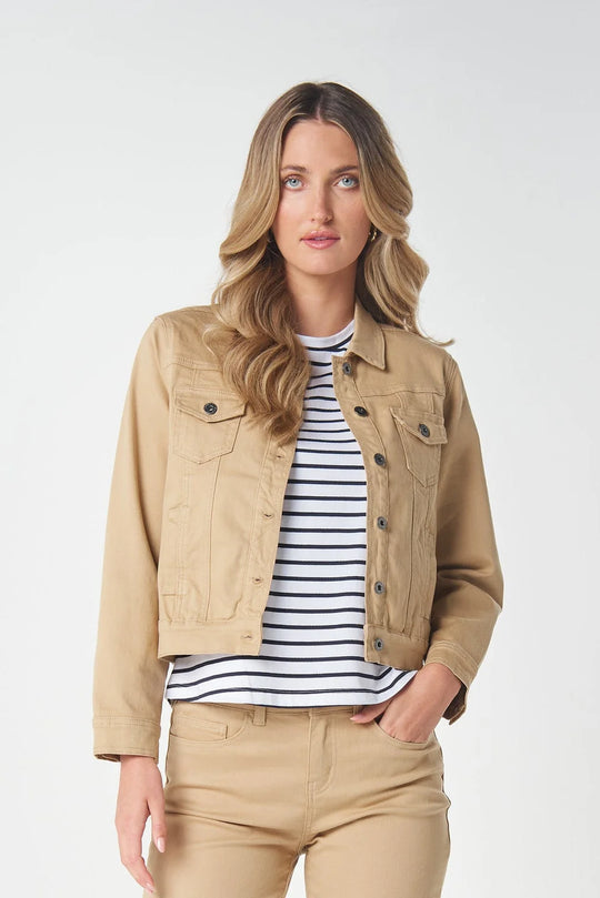 7075-210 Ray Denim Jacket Updated  |  Camel