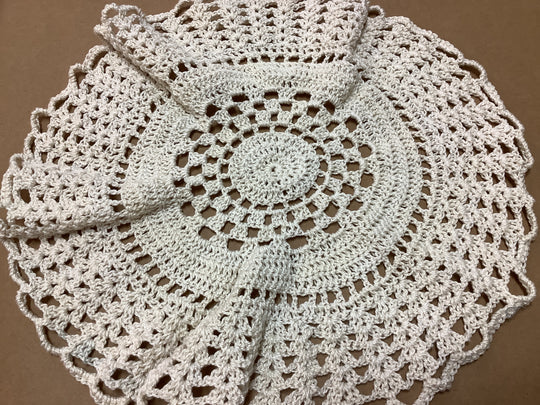 1431570 HVC Hand Crochet Medium Doily Range