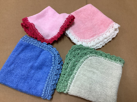 1432051 Baby Washer Hand Crochet Edge