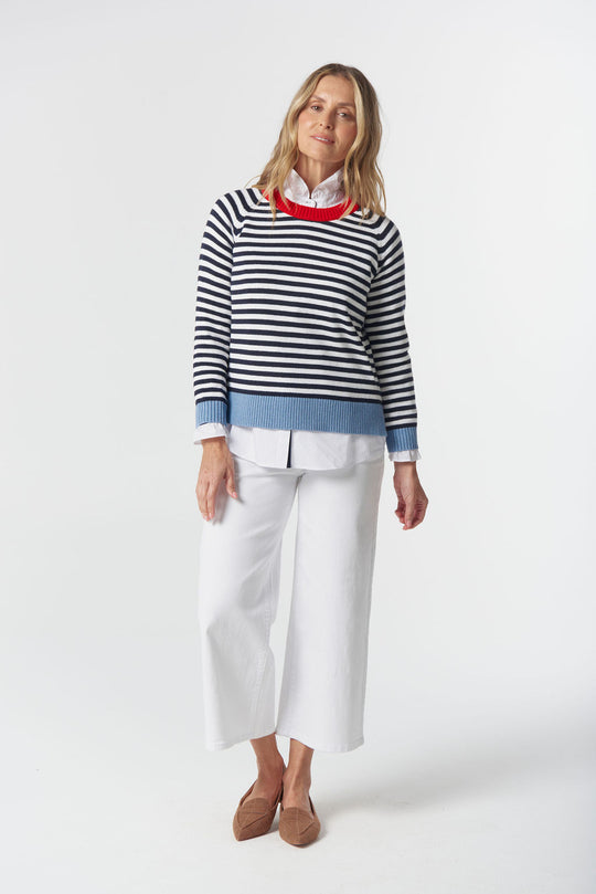 8234-W26 Farmer Cotton cashmere Jumper