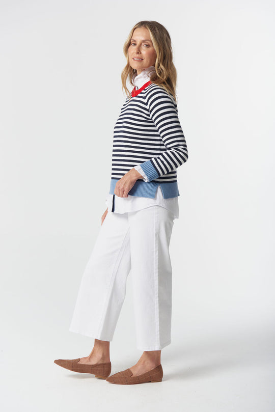 8234-W26 Farmer Cotton cashmere Jumper