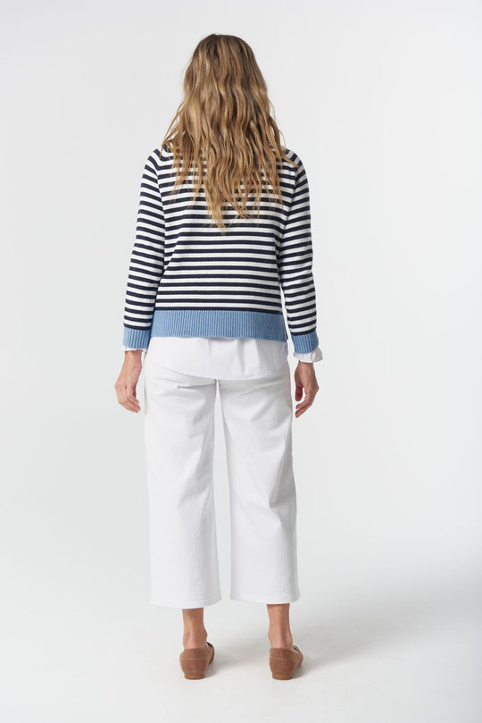 8234-W26 Farmer Cotton cashmere Jumper