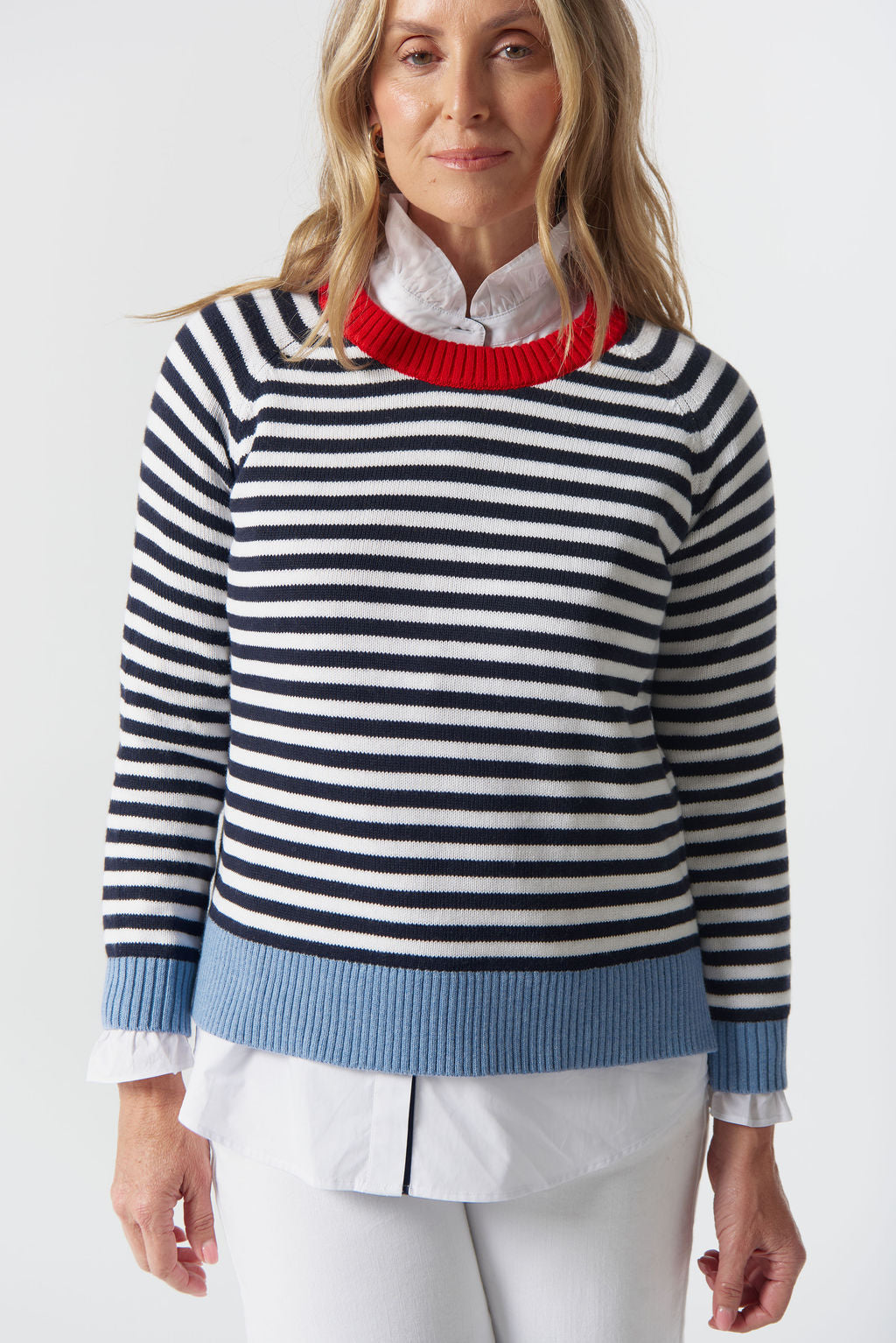 8234-W26 Farmer Cotton cashmere Jumper
