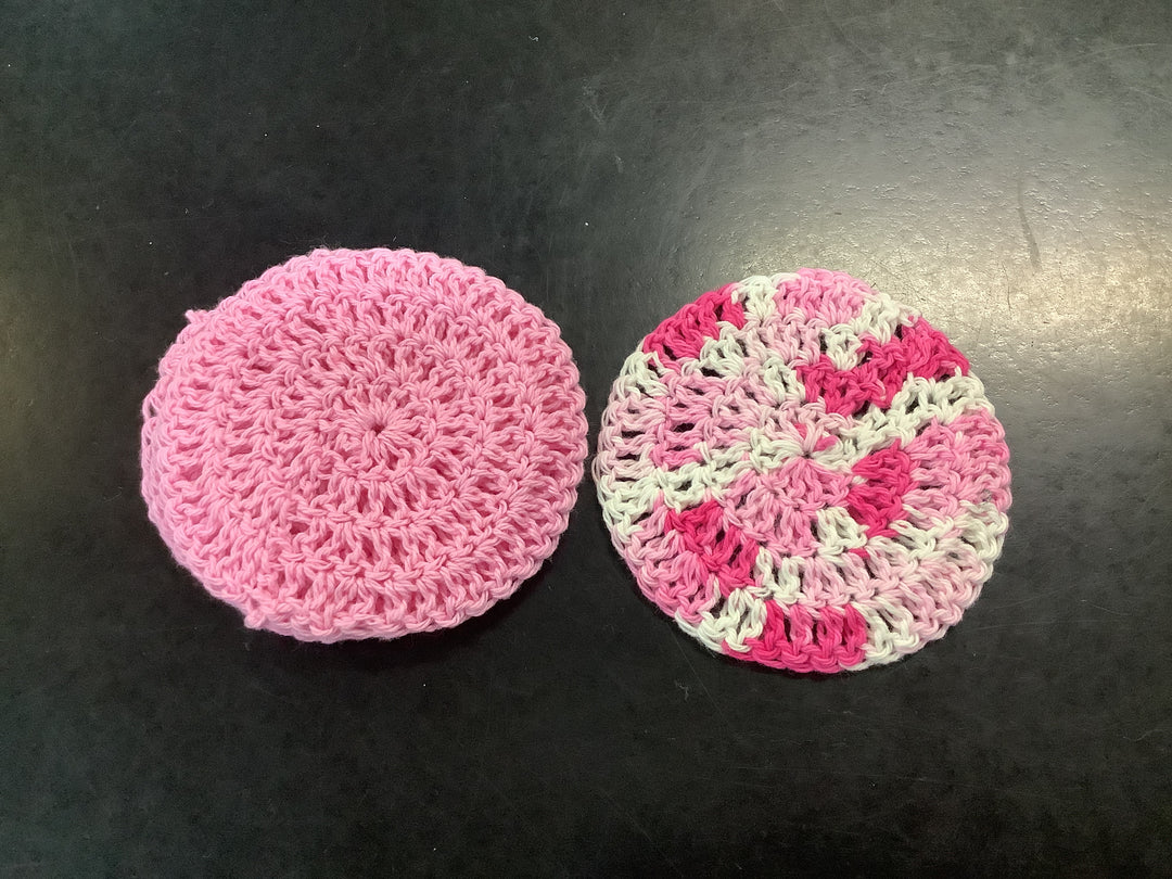 143143156 HVC Hand Crocheted Face  Scrubbies | 4 pk