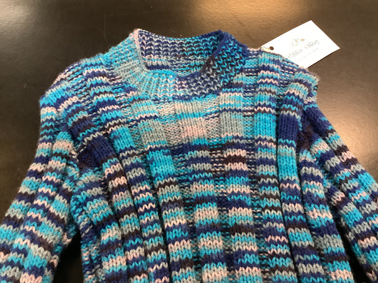 1432063 HVC Crew Neck Knitted Jumper | Ocean Tones