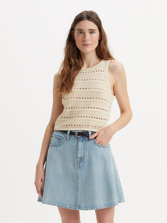 A88900000  Images Levi's® Women's Superbloom Crochet Tank | White Swan