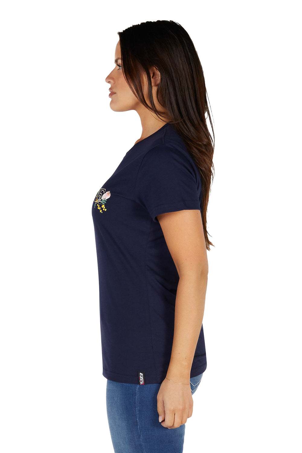 B5S2503460 Wmns Bindi SS Tee Navy