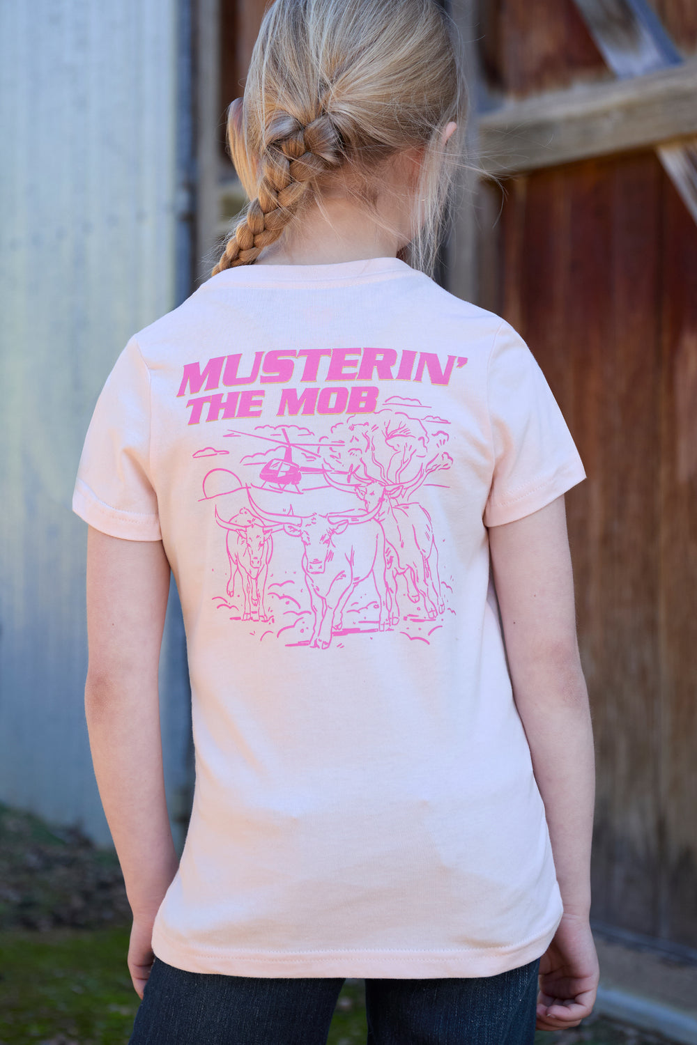 B5S5502463 Girls Muster SS Tee | Blush