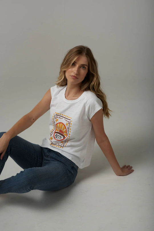 C13010238S25 Cloth + Paper + Scissors Rodeo Printed Tee