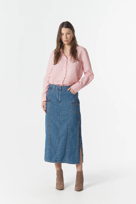 C1446-W26   Cowgirl Yoke Shirt  | Pink A Boo