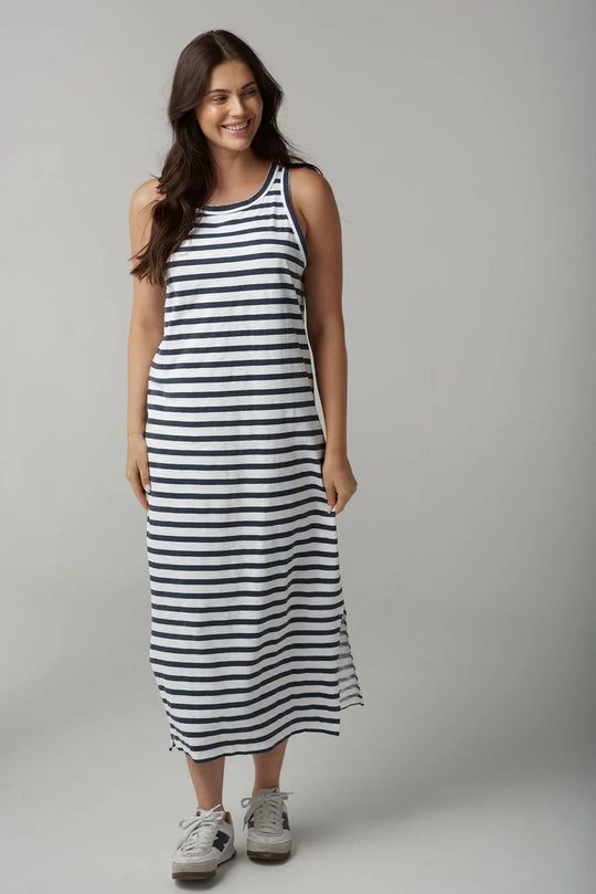 C1627-26-S25 Stripe Tank Dress
