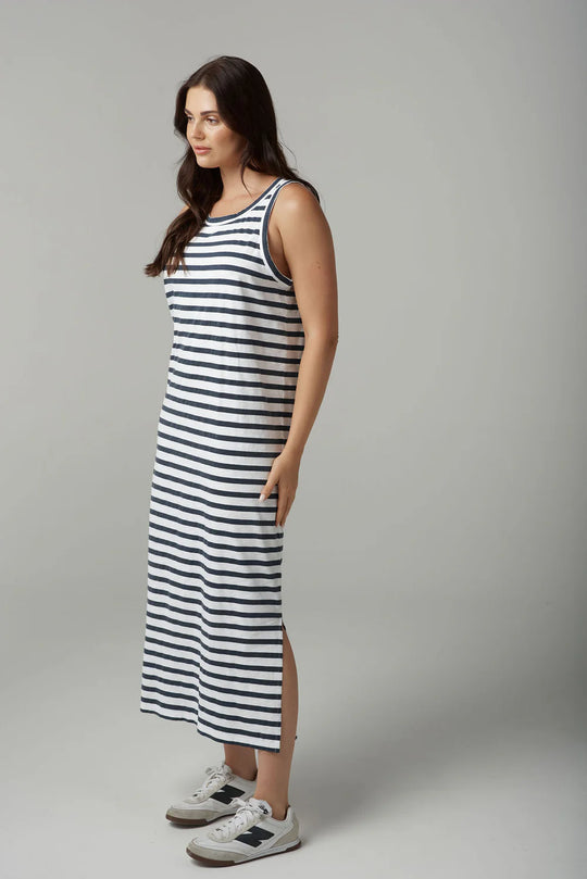 C1627-26-S25 Stripe Tank Dress