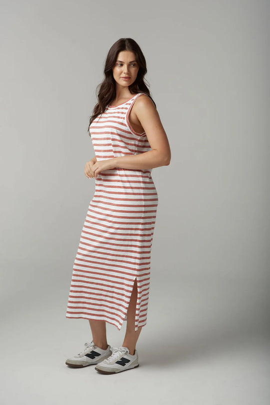 C1627-26-S25 Stripe Tank Dress
