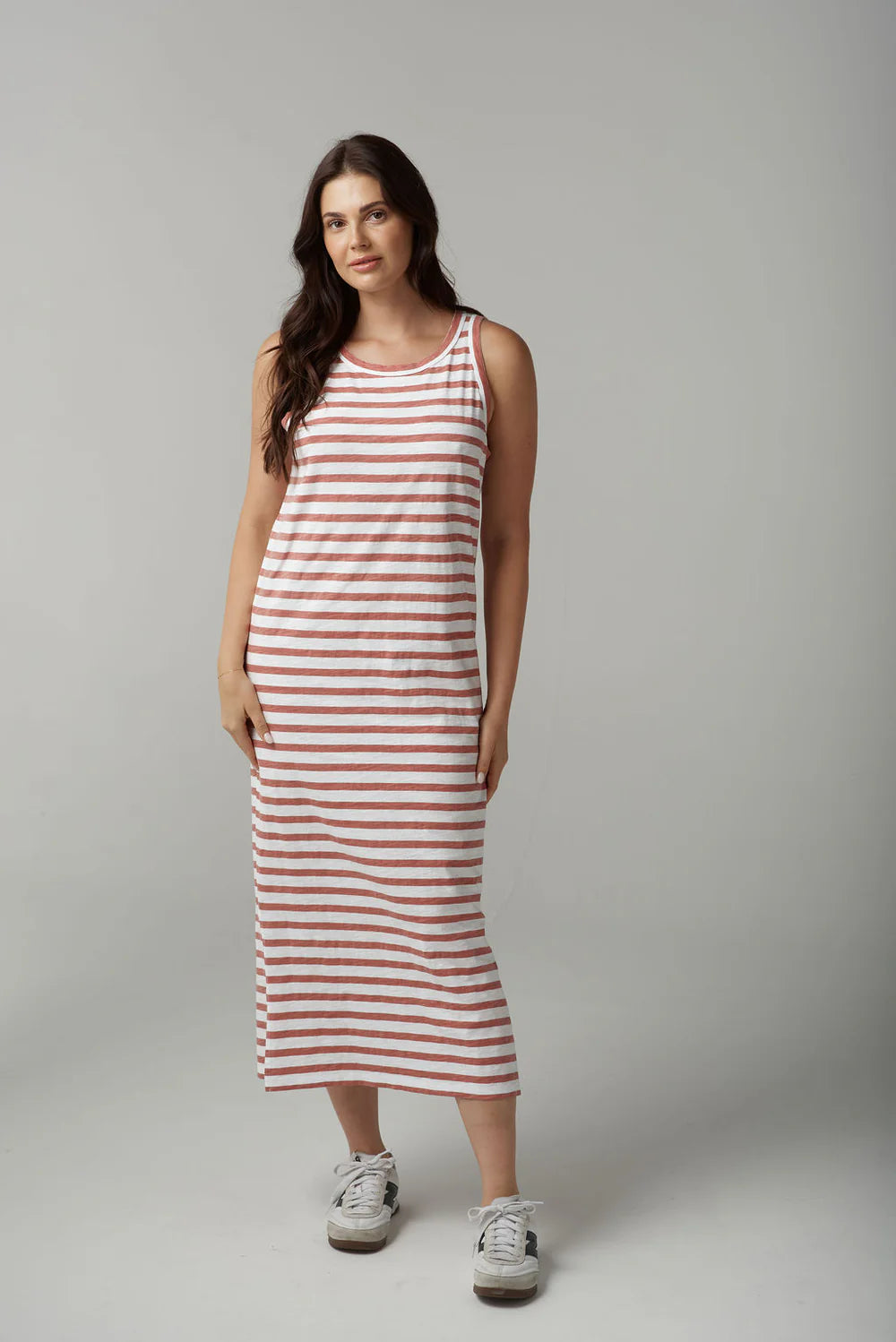 C1627-26-S25 Stripe Tank Dress