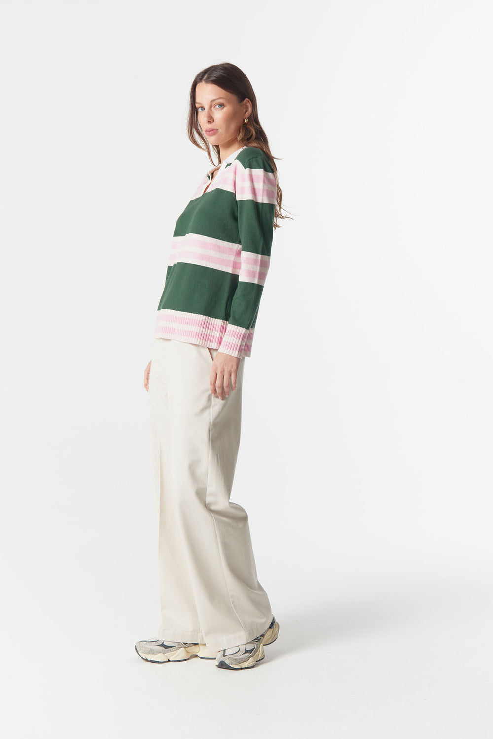 C1846-W26 Sun Chaser Polo Knit - Rain Forest