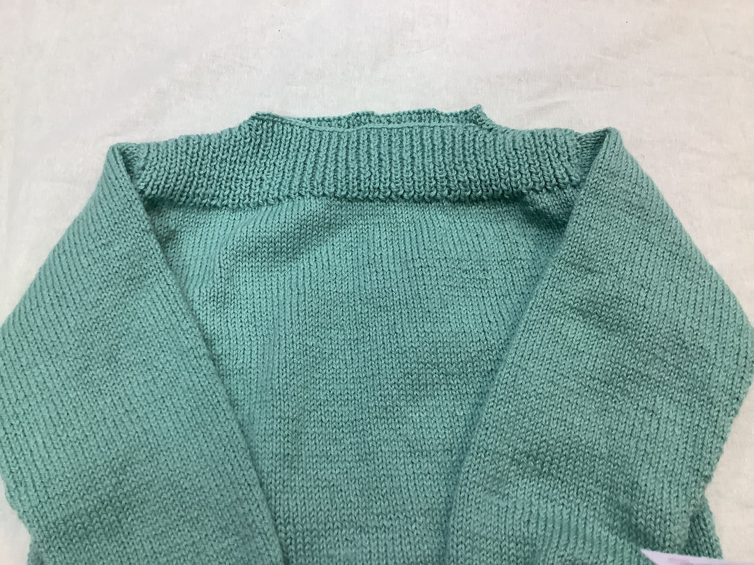 1432179 HVC  Girls Teal Tide Boat Neck Jumper | Teal