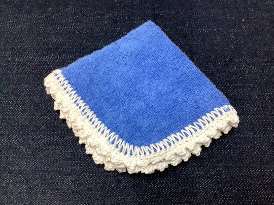 1432051 HVC  Baby Washer Hand Crochet Edge