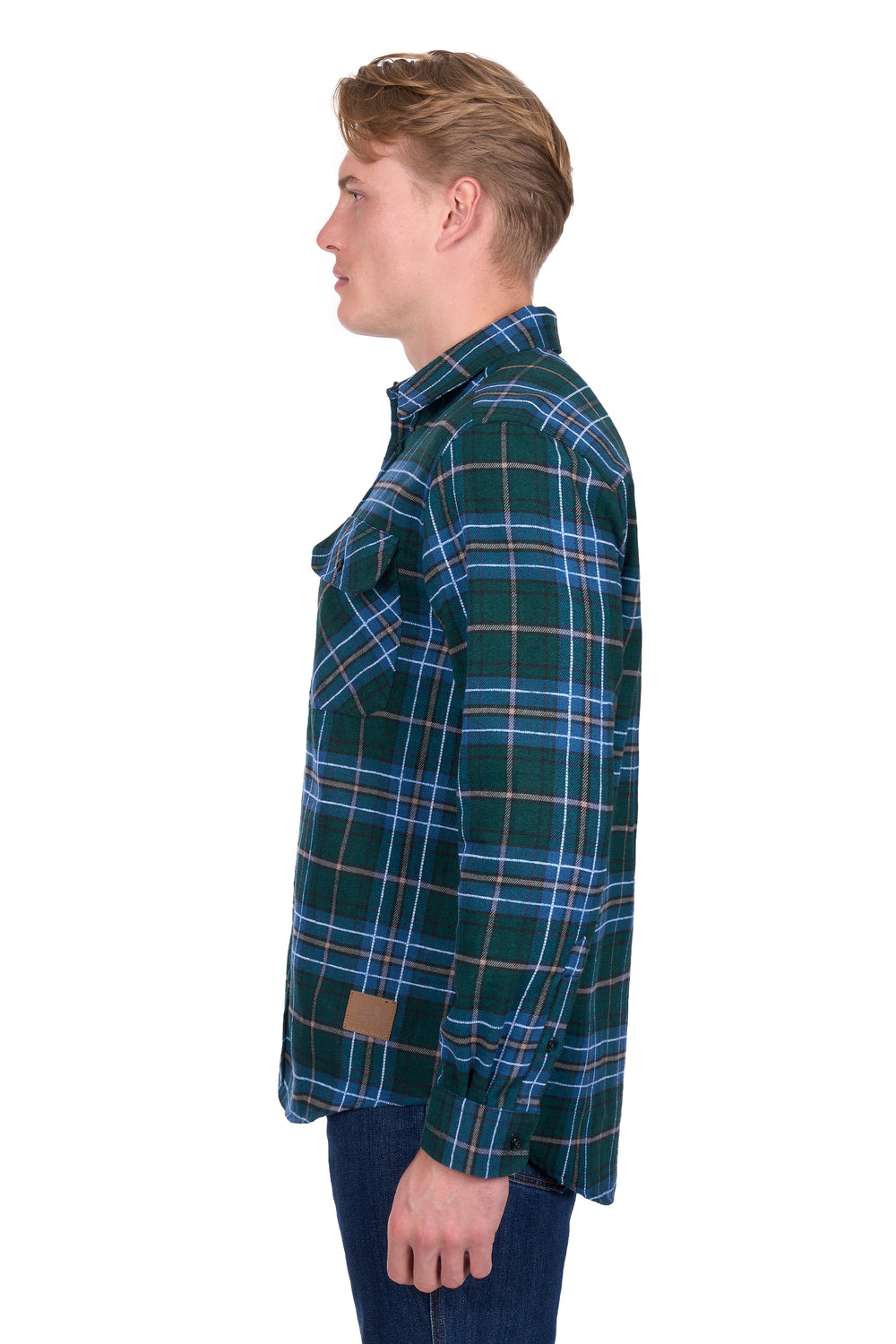 D6W1116204  Mens Jace Thrml LS Shirt | Green Steel