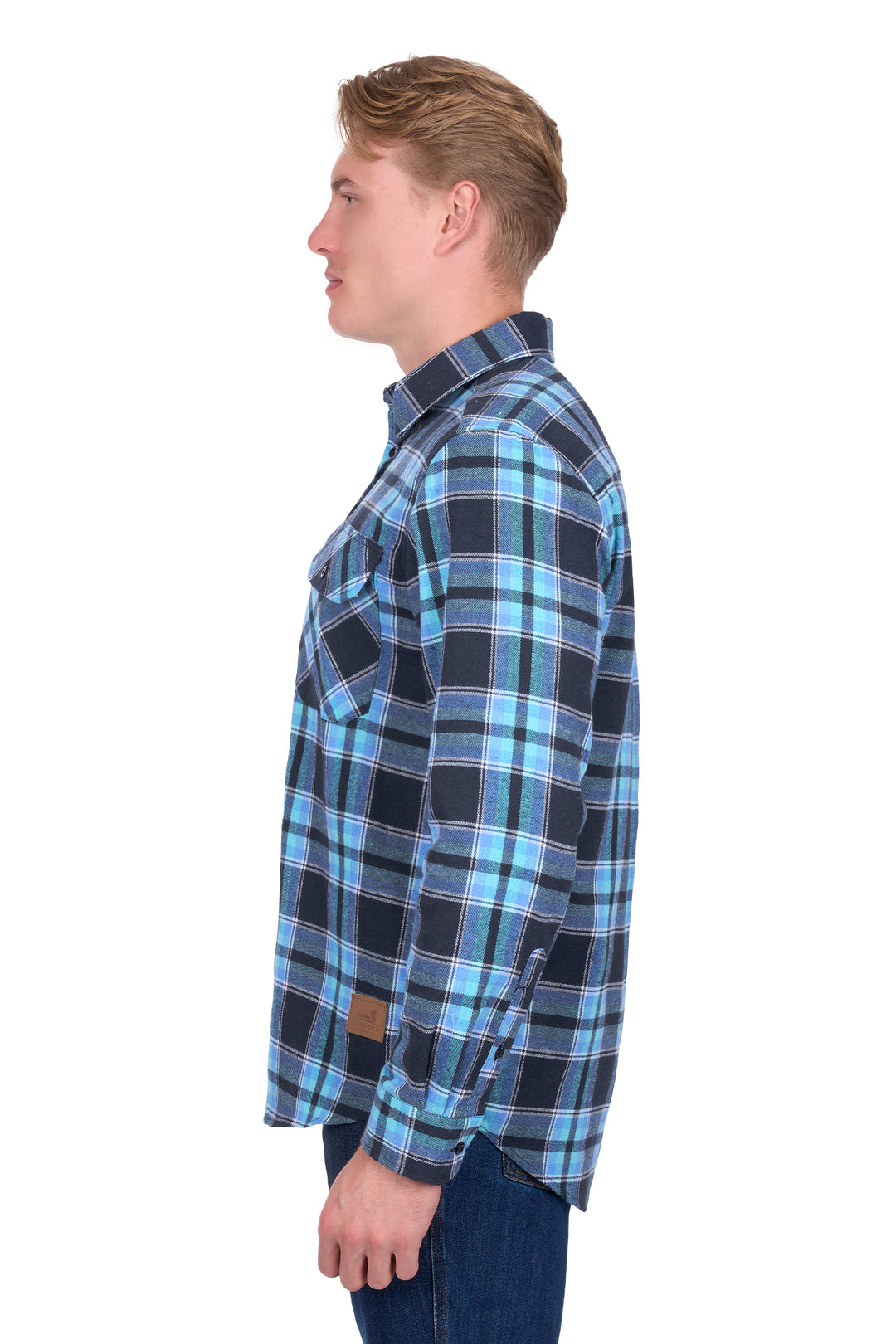 D6W1116206 Mens Camden Thrml LS Shirt | Navy/Teal