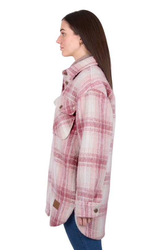 D6W2103059 Wmns Elk Overshirt | Pink