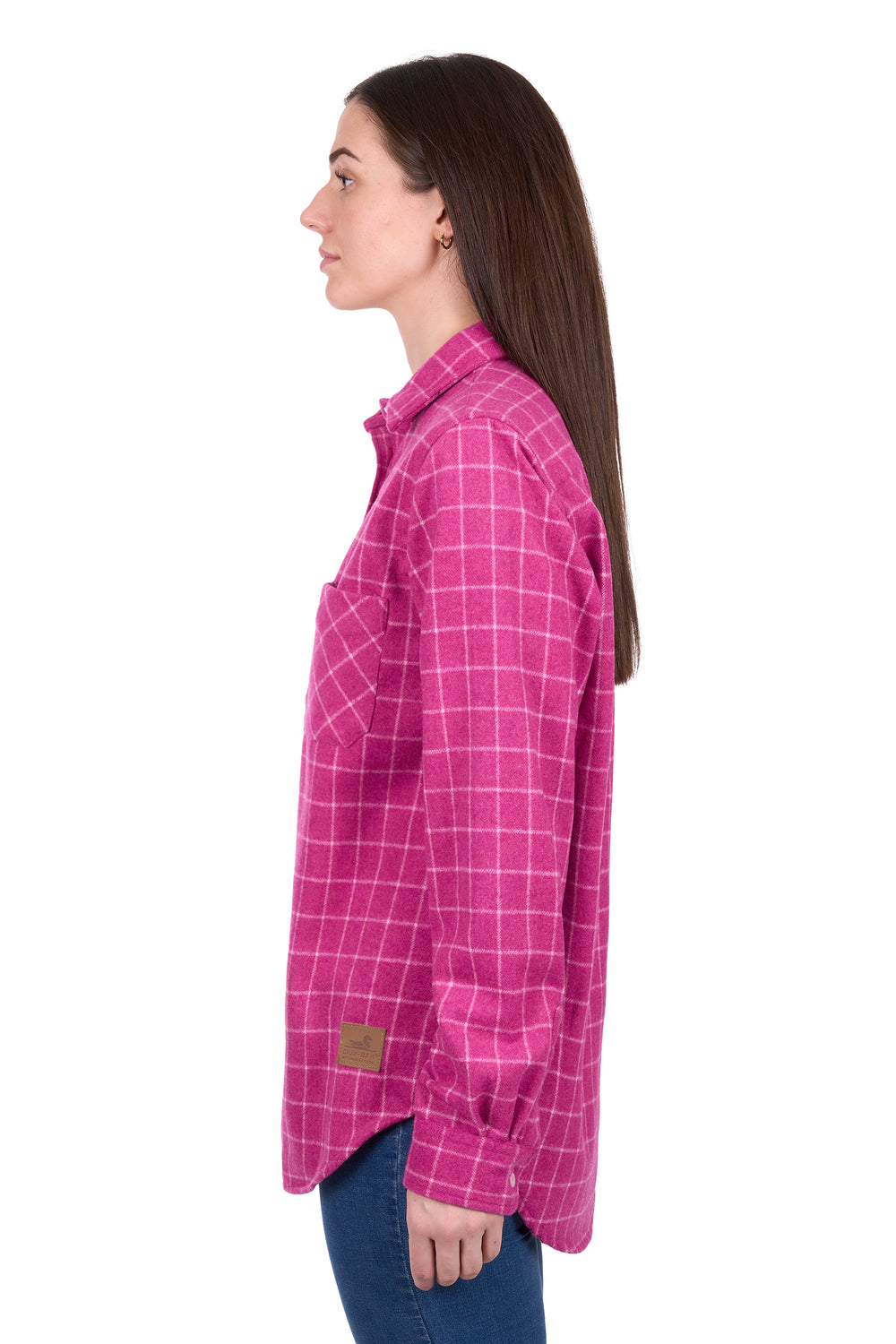 D6W2150111 Women's Jazz Thermal Long Sleeve Shirt |  Hot Pink