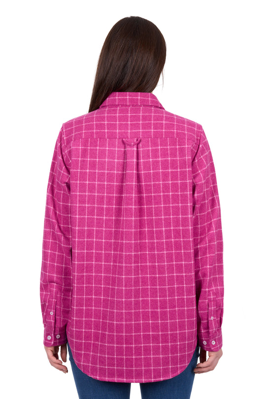 D6W2150111 Women's Jazz Thermal Long Sleeve Shirt |  Hot Pink