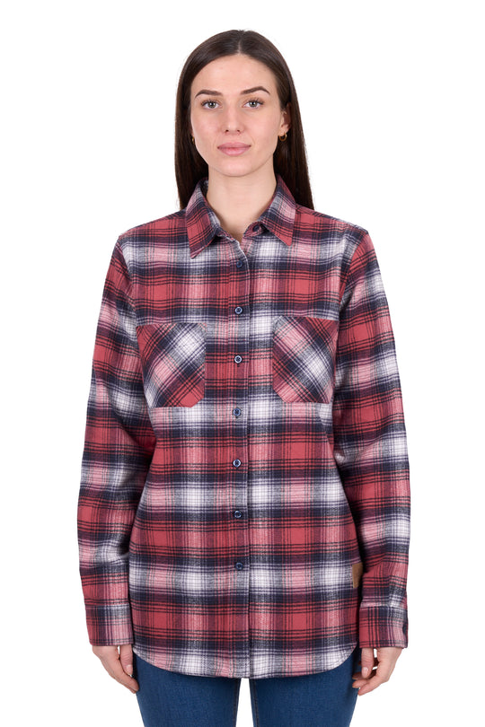 D6W2159112 Wmns Nila Thrml LS Shirt | Coral