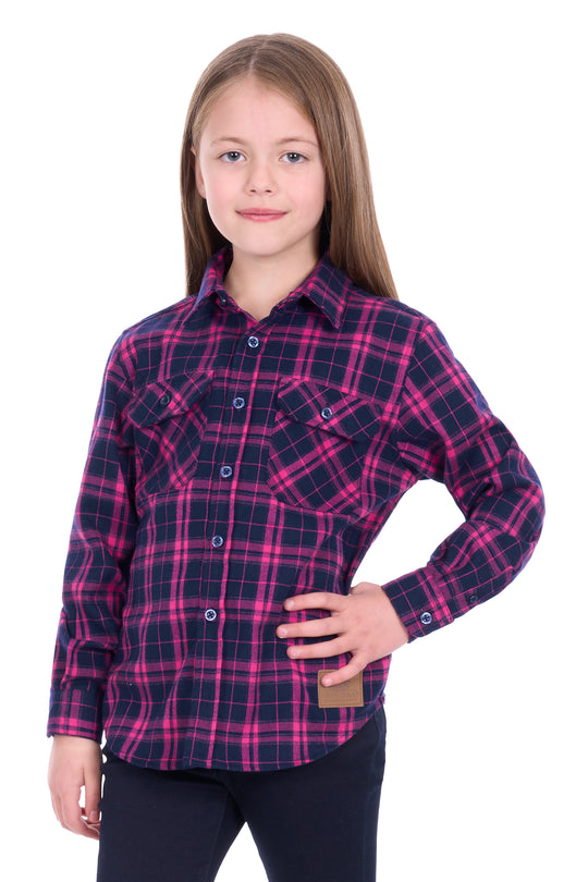D6W7115116 Kids Sybel Thrml LS Shirt | Pink/Navy