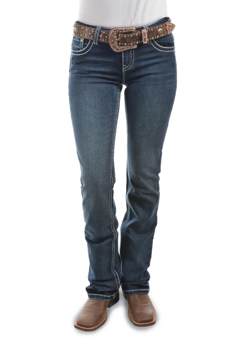PCP2210129 Pure Western "Dakota" | Mid Rise Boot Leg Jeans