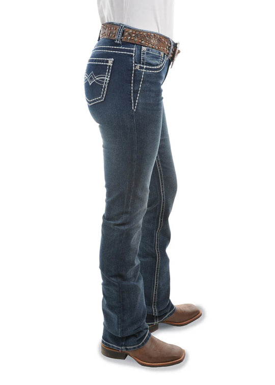 PCP2210129 Pure Western "Dakota" | Mid Rise Boot Leg Jeans