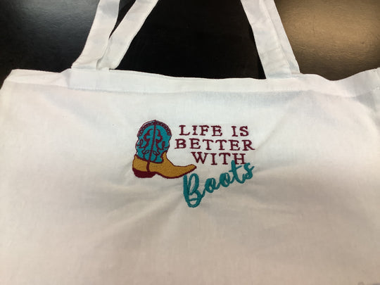 1431624 HVC Embroided cotton Shopper Bag | Multi