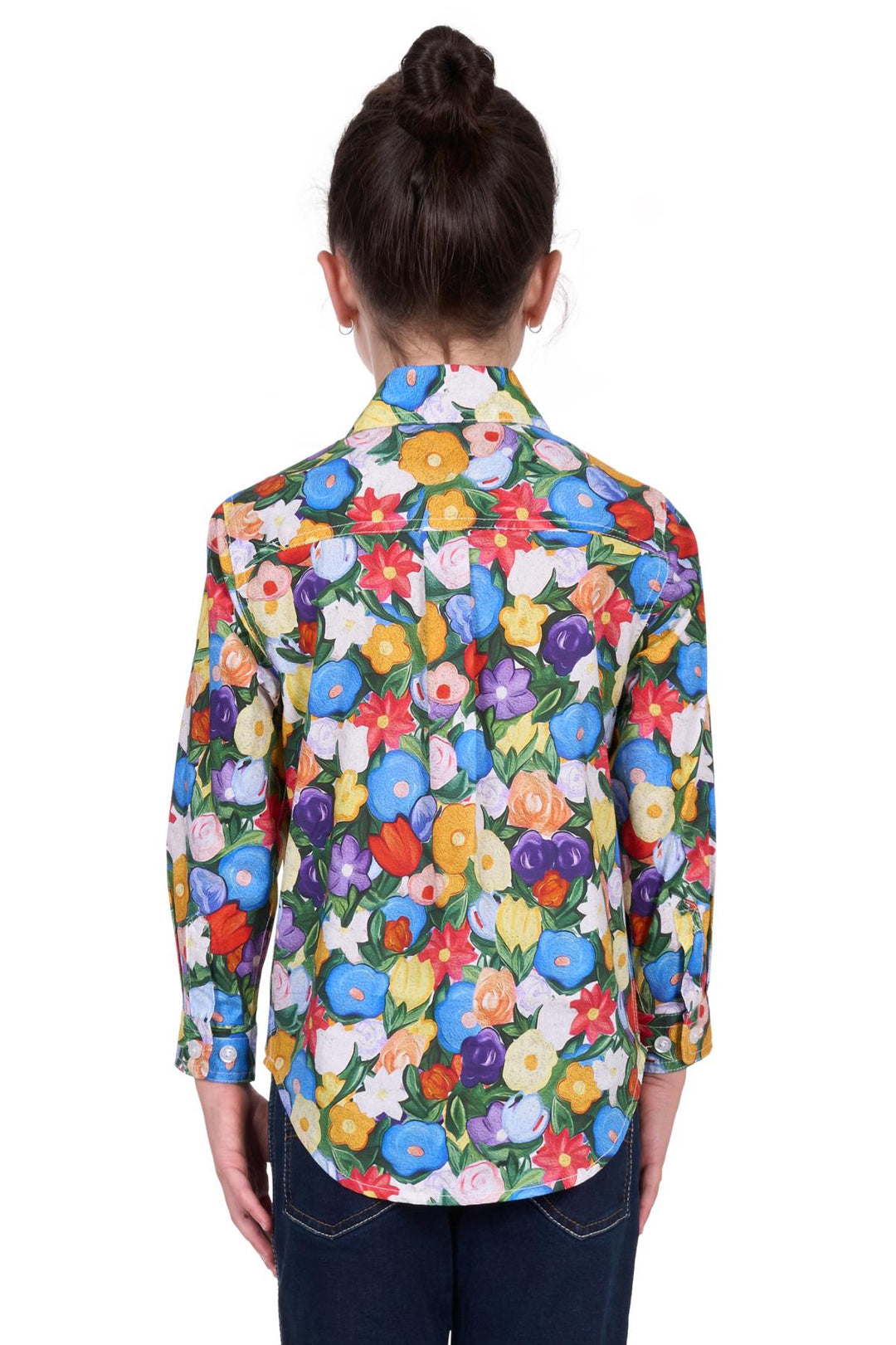 H5S7101124 Kids Delia 1/2 PLKT LS Shirt | Multi