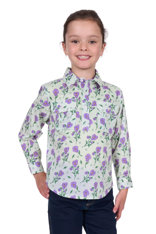 H5S7101156 Kids Lynn 1/2 PLKT LS SHIRT | MULTI
