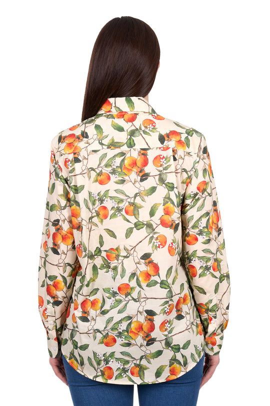 H6W2101180 Women's Zia Half Placket Long Sleeve Shirt |Light Green