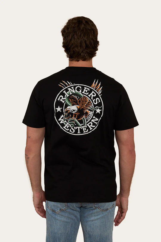 123108RW Men's Eyrie Loose Fit SS Tee | Black