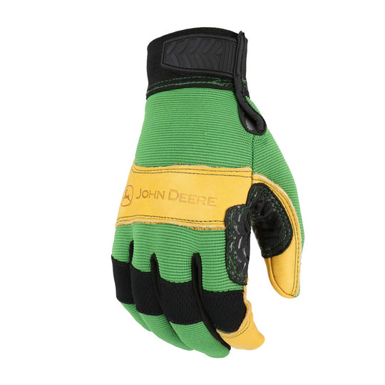 LP42399-JD Heavy Duty Gloves-Cow Leather Palm-Spandex Back