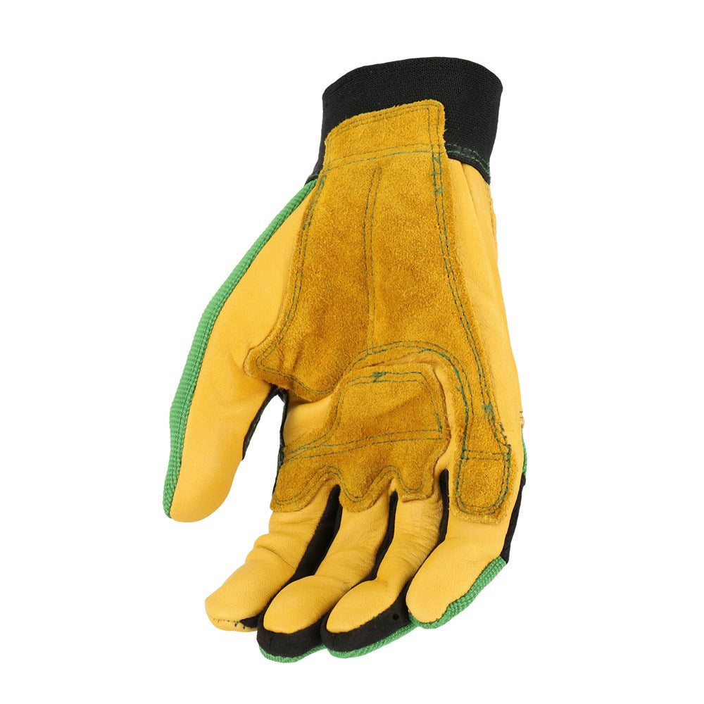 LP42399-JD Heavy Duty Gloves-Cow Leather Palm-Spandex Back