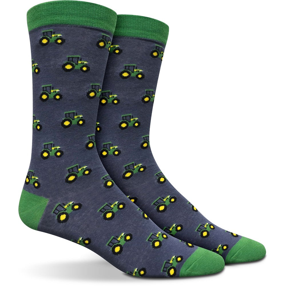 JD178G10CAU LP81715-JD Tractor Row Fashion Socks Crew-2 Pack