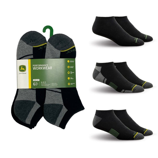 JDM251LC07001 6 Pack Low Cut Performance Socks