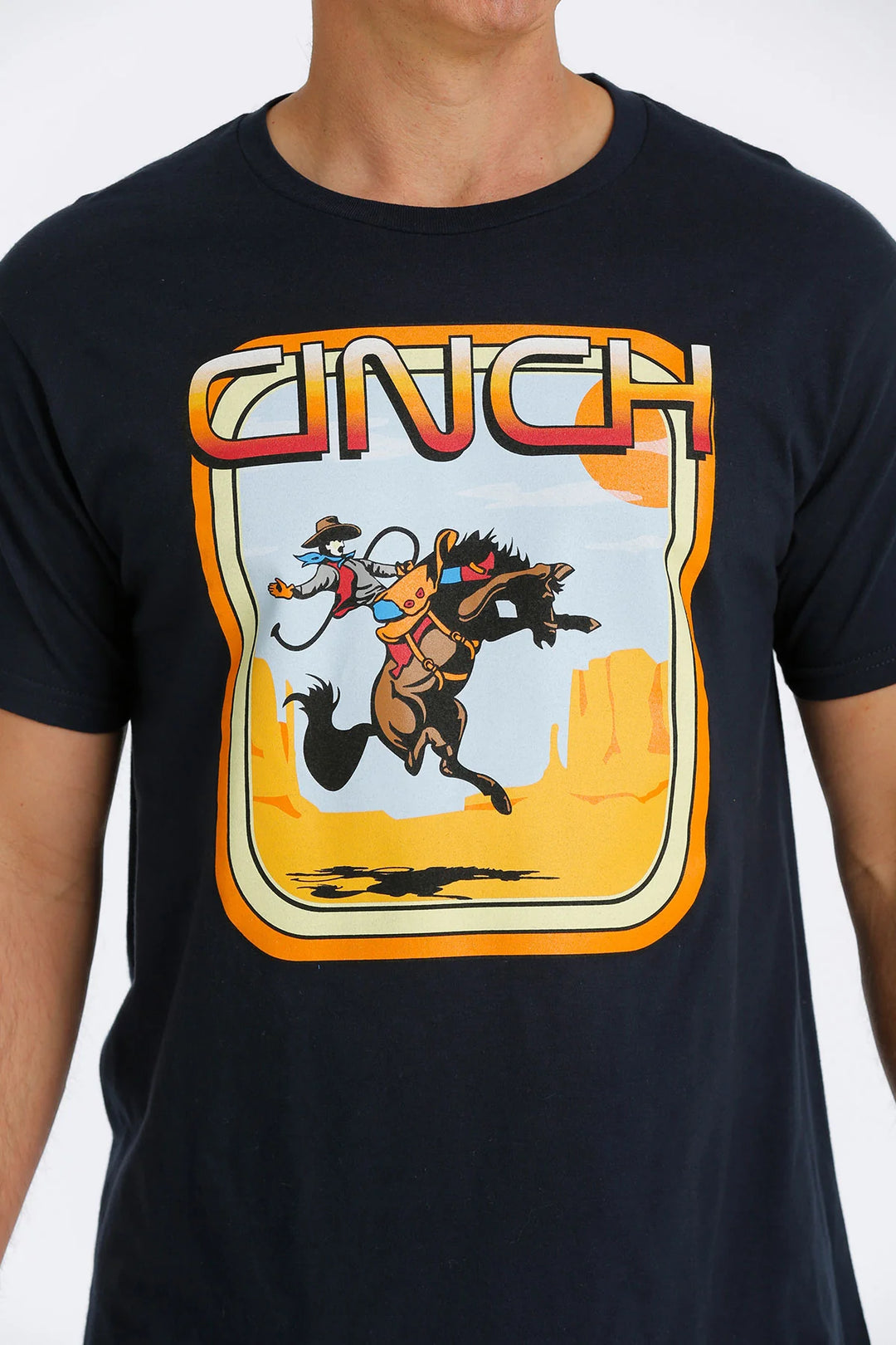 MTT1690495 Cinch Bronc Tee Navy