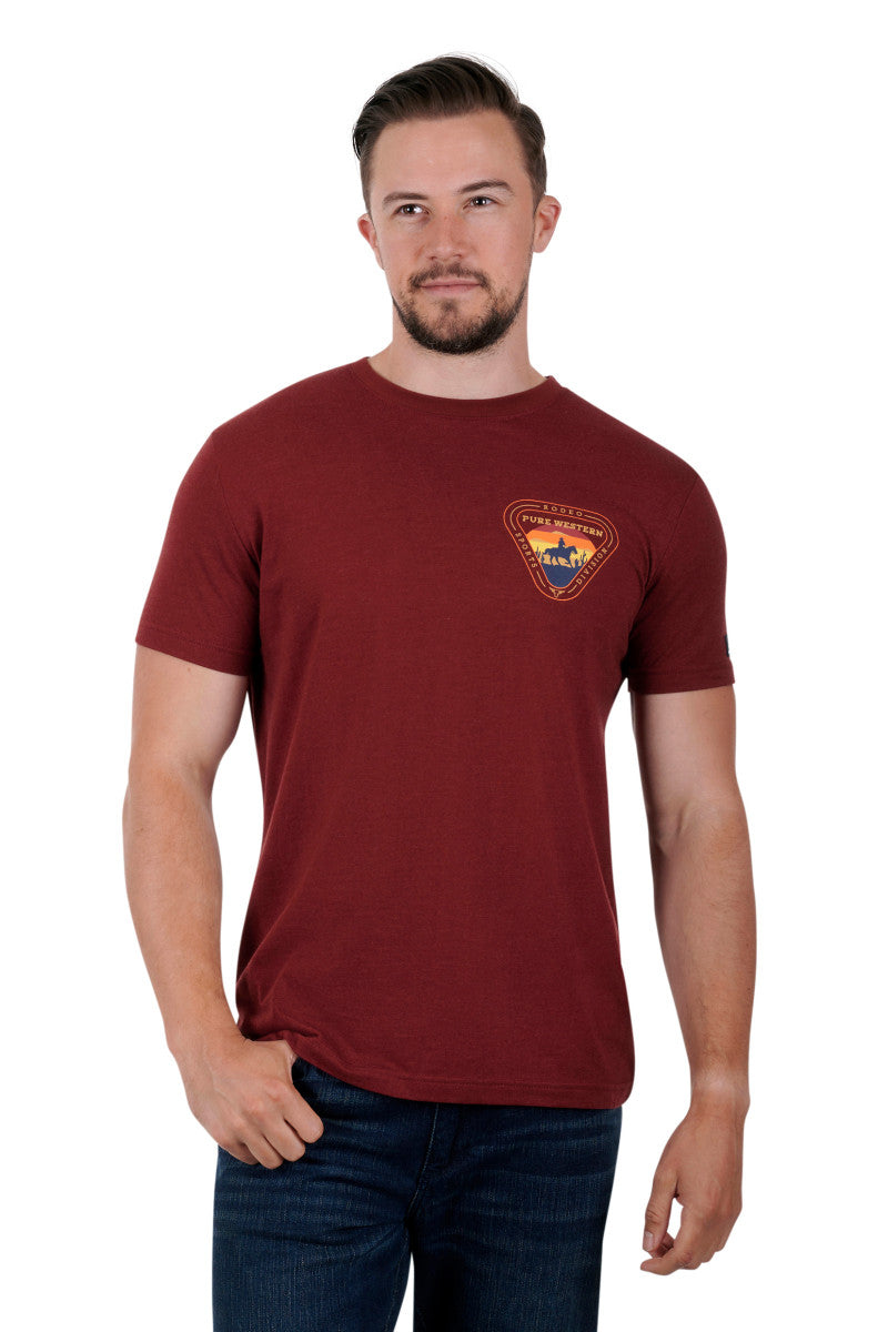 P3S1503768 Mens Cleveland SS Tee | Red Marle